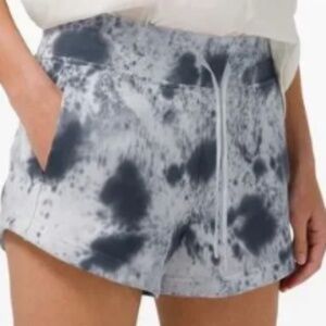 Lululemon Inner Glow Short 3" Terry - Marble Dye Classic Navy - new no tags